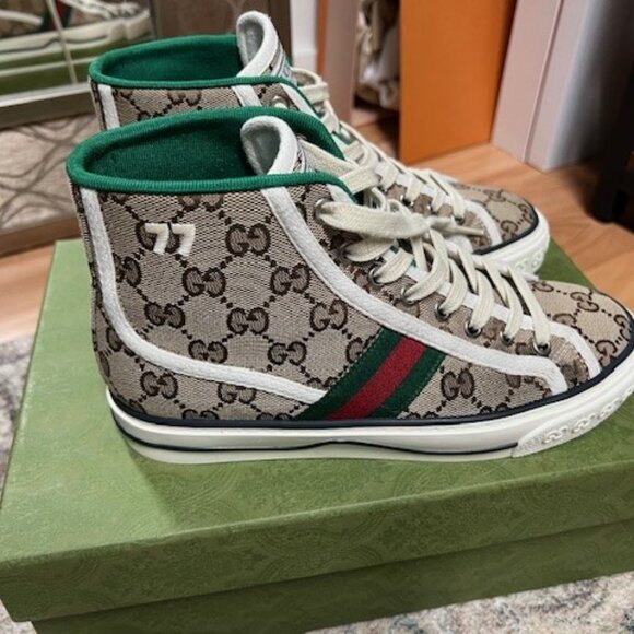 Gucci Tennis 1977 High Top Platform Sneaker - Picture 2 of 7